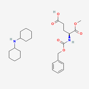 B1429788 N-Cbz-L-Glutamic acid alpha-methyl ester dicyclohexyl ammonium salt CAS No. 5672-82-2