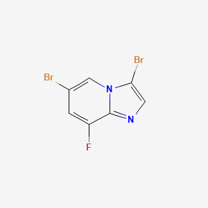 molecular formula C7H3Br2FN2 B1429789 3,6-二溴-8-氟咪唑并[1,2-a]吡啶 CAS No. 1260817-61-5