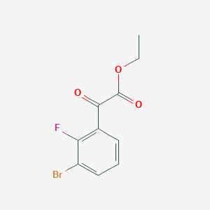 molecular formula C10H8BrFO3 B1429790 2-(3-溴-2-氟苯基)-2-氧代乙酸乙酯 CAS No. 1426958-42-0
