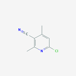 molecular formula C8H7ClN2 B1429791 6-氯-2,4-二甲基烟腈 CAS No. 101251-72-3