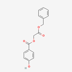 molecular formula C16H14O5 B14297915 2-(Benzyloxy)-2-oxoethyl 4-hydroxybenzoate CAS No. 116214-24-5