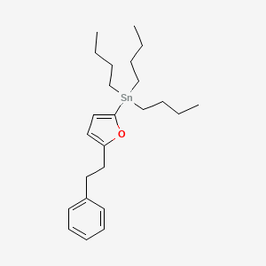 molecular formula C24H38OSn B14297923 Tributyl[5-(2-phenylethyl)furan-2-YL]stannane CAS No. 118486-96-7