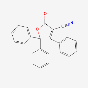 molecular formula C23H15NO2 B14297944 2-Oxo-4,5,5-triphenyl-2,5-dihydrofuran-3-carbonitrile CAS No. 112084-65-8