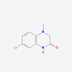 molecular formula C9H9ClN2O B1429795 7-氯-4-甲基-3,4-二氢喹喔啉-2(1H)-酮 CAS No. 1375471-81-0
