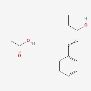 Acetic acid;1-phenylpent-1-en-3-ol