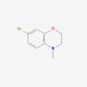 B142980 7-bromo-4-methyl-3,4-dihydro-2H-1,4-benzoxazine CAS No. 154264-95-6