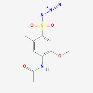 4-Acetamido-5-methoxy-2-methylbenzene-1-sulfonyl azide