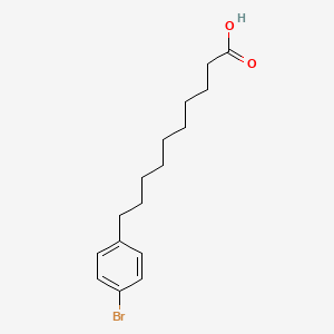 molecular formula C16H23BrO2 B14298030 10-(4-Bromophenyl)decanoic acid CAS No. 113274-69-4