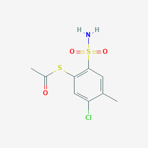 S-(5-Chloro-4-methyl-2-sulfamoylphenyl) ethanethioate