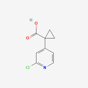 molecular formula C9H8ClNO2 B1429805 1-(2-氯吡啶-4-基)环丙烷羧酸 CAS No. 1060811-78-0