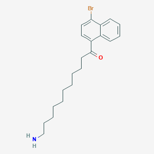 11-Amino-1-(4-bromonaphthalen-1-YL)undecan-1-one