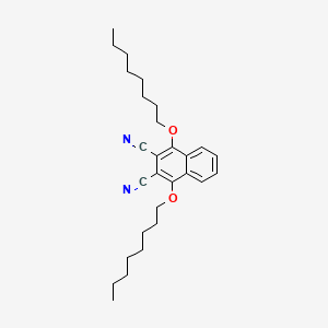 molecular formula C28H38N2O2 B14298057 1,4-Bis(octyloxy)naphthalene-2,3-dicarbonitrile CAS No. 116453-88-4