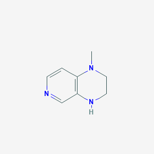 molecular formula C8H11N3 B1429806 1-methyl-1H,2H,3H,4H-pyrido[3,4-b]pyrazine CAS No. 933688-17-6