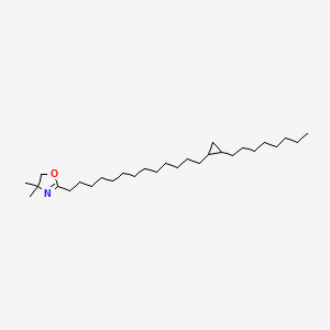 molecular formula C29H55NO B14298062 4,4-Dimethyl-2-[13-(2-octylcyclopropyl)tridecyl]-4,5-dihydro-1,3-oxazole CAS No. 112526-14-4