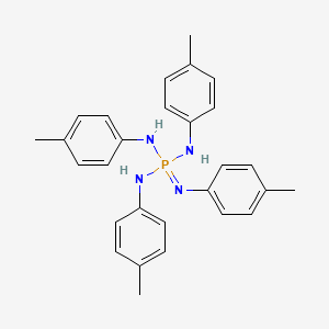 molecular formula C28H31N4P B14298065 N,N',N'',N'''-Tetrakis(4-methylphenyl)phosphorimidic triamide CAS No. 112981-13-2