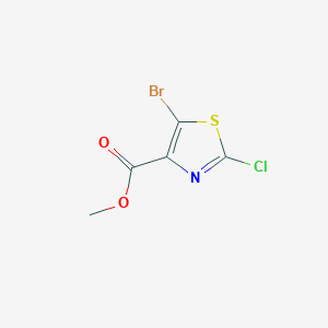 molecular formula C5H3BrClNO2S B1429808 Methyl 5-bromo-2-chlorothiazole-4-carboxylate CAS No. 1784255-01-1