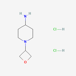 molecular formula C8H18Cl2N2O B1429809 1-(Oxetan-3-yl)piperidin-4-amine dihydrochloride CAS No. 1363405-09-7