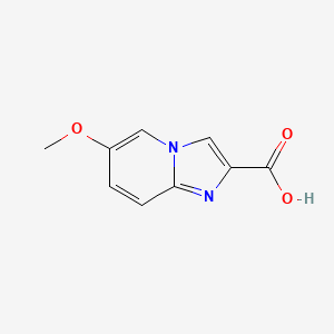 molecular formula C9H8N2O3 B1429812 6-Methoxyimidazo[1,2-A]pyridine-2-carboxylic acid CAS No. 1159832-92-4