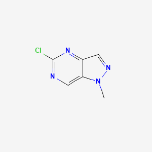molecular formula C6H5ClN4 B1429814 5-Chloro-1-methyl-1H-pyrazolo[4,3-D]pyrimidine CAS No. 1393181-01-5