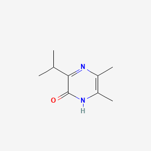 molecular formula C9H14N2O B14298160 2(1H)-Pyrazinone, 5,6-dimethyl-3-(1-methylethyl)- CAS No. 113139-68-7