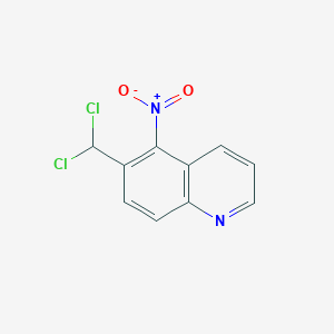 molecular formula C10H6Cl2N2O2 B14298222 Quinoline, 6-(dichloromethyl)-5-nitro- CAS No. 113388-37-7