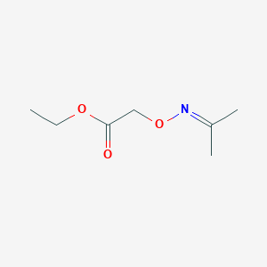 molecular formula C7H13NO3 B14298226 Ethyl {[(propan-2-ylidene)amino]oxy}acetate CAS No. 118019-94-6