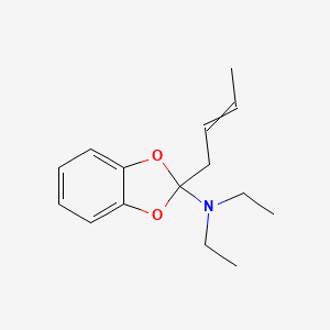 2-(But-2-en-1-yl)-N,N-diethyl-2H-1,3-benzodioxol-2-amine