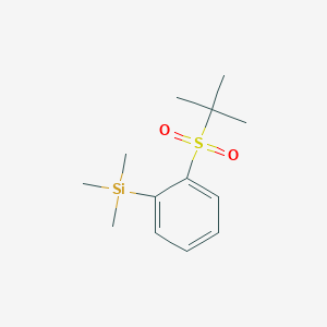 molecular formula C13H22O2SSi B14298316 tert-Butyl o-trimethylsilylphenyl sulfone CAS No. 118335-07-2