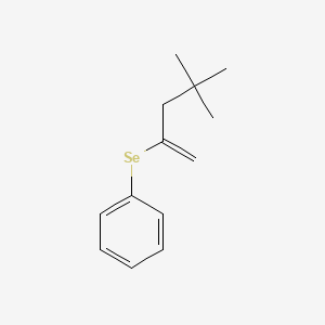 Benzene, [(3,3-dimethyl-1-methylenebutyl)seleno]-