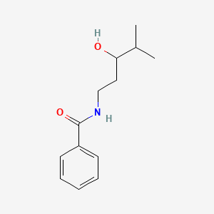 molecular formula C13H19NO2 B14298354 N-(3-Hydroxy-4-methylpentyl)benzamide CAS No. 118089-81-9