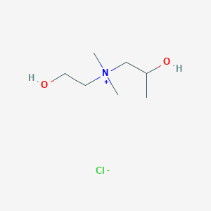 2-Hydroxy-N-(2-hydroxyethyl)-N,N-dimethylpropan-1-aminium chloride