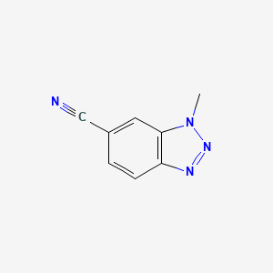 B1429842 1-Methyl-1H-benzo[d][1,2,3]triazole-6-carbonitrile CAS No. 864274-02-2