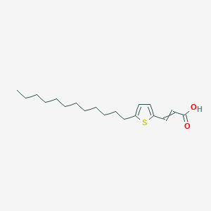 molecular formula C19H30O2S B14298439 3-(5-Dodecylthiophen-2-YL)prop-2-enoic acid CAS No. 115770-26-8