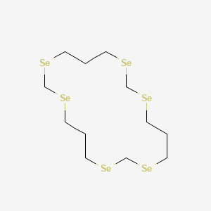 molecular formula C12H24Se6 B14298456 1,3,7,9,13,15-Hexaselenacyclooctadecane CAS No. 113976-45-7