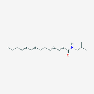 molecular formula C18H29NO B14298486 N-(2-methylpropyl)tetradeca-2,4,8,10-tetraenamide CAS No. 114567-67-8