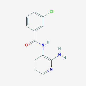 molecular formula C12H10ClN3O B14298519 N-(2-Aminopyridin-3-yl)-3-chlorobenzamide CAS No. 113631-40-6