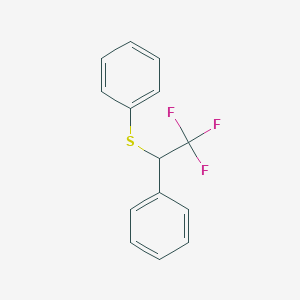 Benzene, [(2,2,2-trifluoro-1-phenylethyl)thio]-