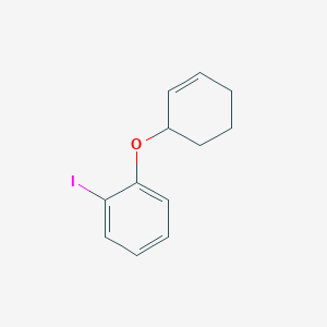 molecular formula C12H13IO B14298554 Benzene, 1-(2-cyclohexen-1-yloxy)-2-iodo- CAS No. 122776-64-1