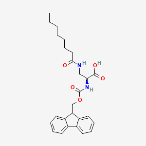 molecular formula C26H32N2O5 B1429858 Fmoc-l-dap(辛酰基)-oh CAS No. 1423018-04-5