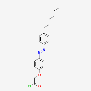 {4-[(E)-(4-Hexylphenyl)diazenyl]phenoxy}acetyl chloride