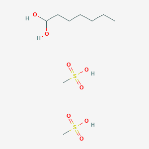 Heptane-1,1-diol;methanesulfonic acid