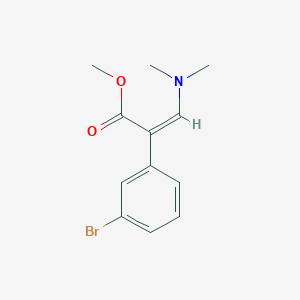 molecular formula C12H14BrNO2 B1429859 2-(3-溴苯基)-3-(二甲氨基)丙-2-烯酸甲酯 CAS No. 852470-82-7