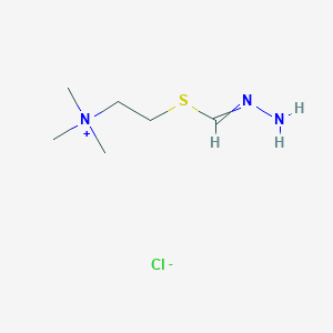 2-[(Hydrazinylidenemethyl)sulfanyl]-N,N,N-trimethylethan-1-aminium chloride