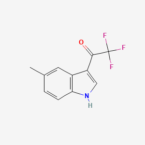 molecular formula C11H8F3NO B1429860 2,2,2-三氟-1-(5-甲基-1H-吲哚-3-基)乙酮 CAS No. 858515-93-2