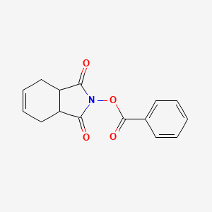 molecular formula C15H13NO4 B14298610 2-(Benzoyloxy)-3a,4,7,7a-tetrahydro-1H-isoindole-1,3(2H)-dione CAS No. 113336-10-0