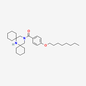 (7,15-Diazadispiro[5.1.5~8~.3~6~]hexadecan-15-yl)[4-(octyloxy)phenyl]methanone