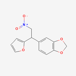 5-[1-(Furan-2-yl)-2-nitroethyl]-2H-1,3-benzodioxole