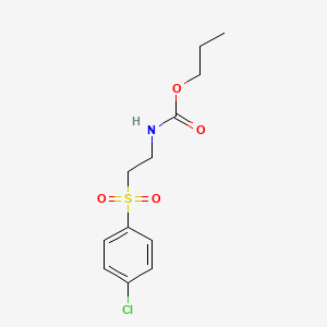 Propyl [2-(4-chlorobenzene-1-sulfonyl)ethyl]carbamate