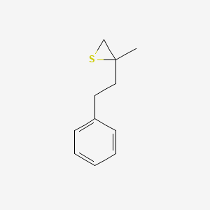 molecular formula C11H14S B14298663 2-Methyl-2-(2-phenylethyl)thiirane CAS No. 114807-01-1