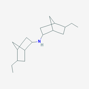 molecular formula C18H31N B14298706 5-Ethyl-N-(5-ethylbicyclo[2.2.1]heptan-2-yl)bicyclo[2.2.1]heptan-2-amine CAS No. 112466-18-9